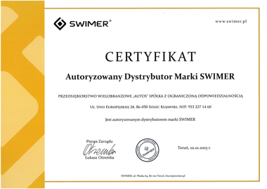 Swimer certyfikat